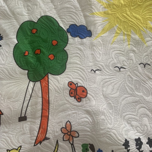 Girl's dress for 4 years old new, embossed with bright colors