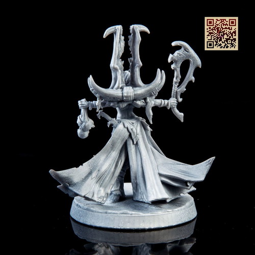 Zariath, Tribe Leader figure new, Dark Fantasy, assembled and primed