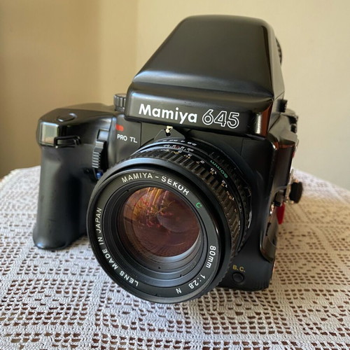 Mamiya 645 PRO TL Medium Format Camera used with 80mm f/2.8 lens