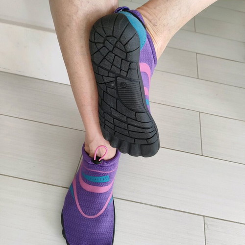 Women's beach shoes new, size 37, purple and pink