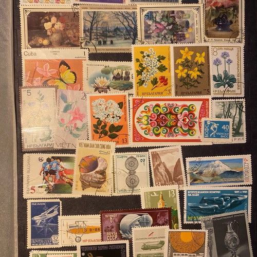 Collection of old postage stamps used in very good condition