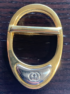 Gucci gold-plated money clip used rare