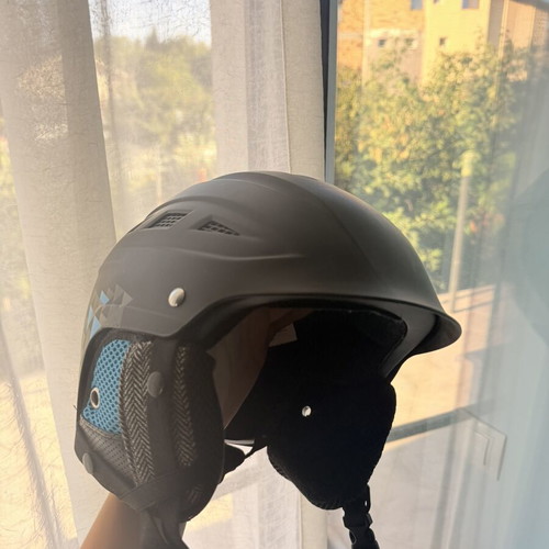 No Fear helmet, black with blue details