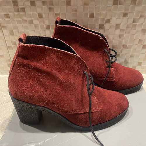 Nikolas ankle boots, red, size 38