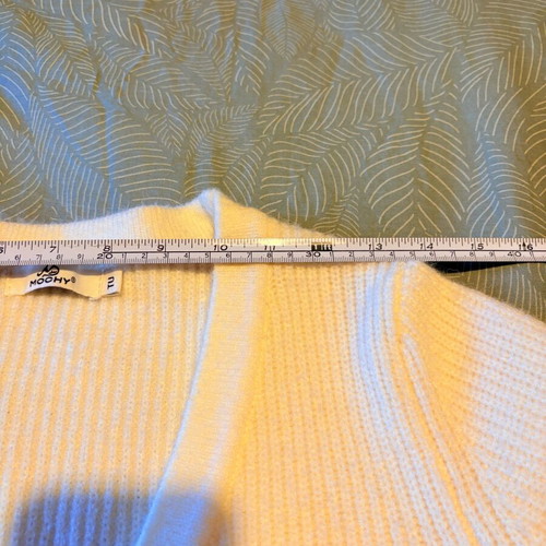 Knitted crop cardigan Mochy like new, white, A.L.E.