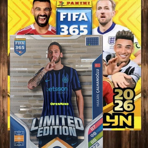 Κάρτα Calhanoglu limited FIFA 365 2026 Adrenalyn XL Inter Milan καινούργια