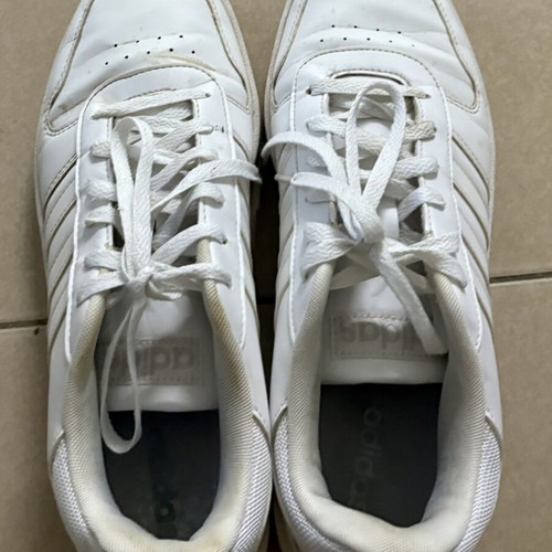 Adidas white sport sneakers size 44