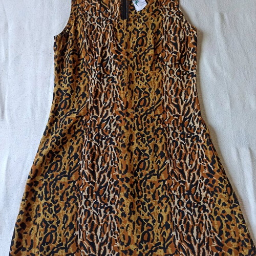 Animal Print Dress made of 100% Viscose, new, size M