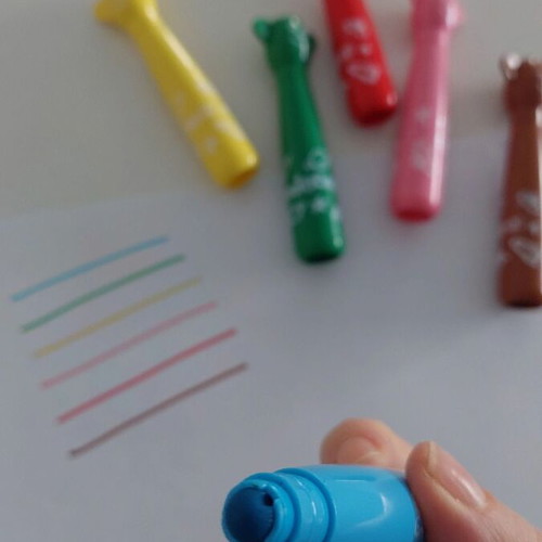 Carrioca Baby Teddy markers used, set of 6 colors