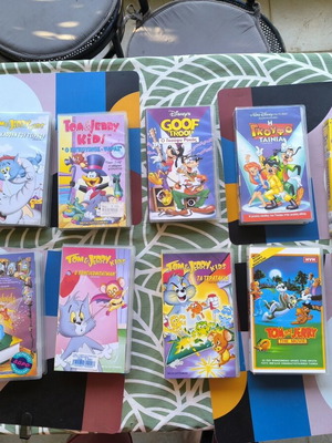 Συλλογή 11 αυθεντικών παιδικών VHS Disney Tom & Jerry Casper Goof Troop Μπίνγκο σαν καινούργια