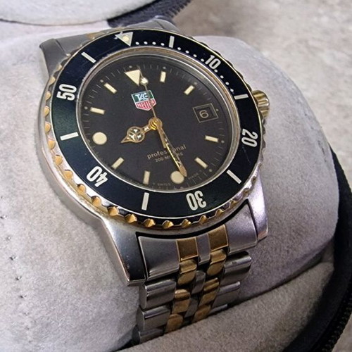 Vintage TAG Heuer Professional 200M 1500 Series 37 mm used