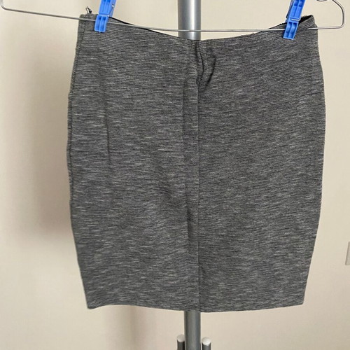 Grey tulip asymmetric mini skirt Bershka size S like new