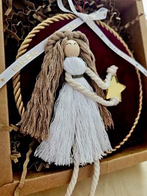 Handmade angel charm 2025 new, size 12 cm