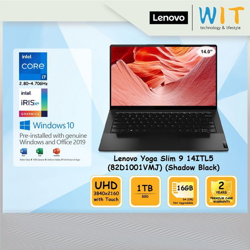 Lenovo Yoga Slim 9 14ITL5 Laptop new, i7-1165G7, 16GB, 1TB SSD, UHD Touch