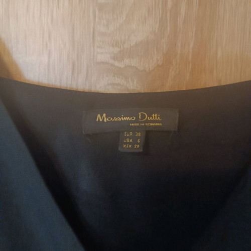 Massimo Dutti black dress with straps, like new, size 38