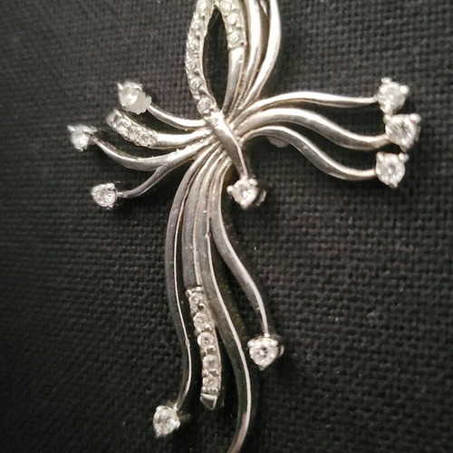 Pendant made of 925 silver and zirconia like new