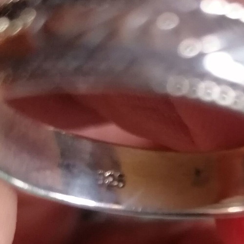 Silver 925 men's ring band with arabesque engravings new no 69 (US 12.5)