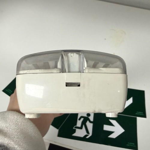 Emergency exit safety light like new with stickers
