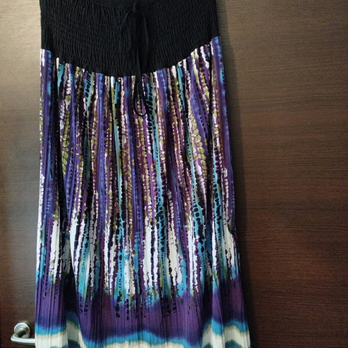 Strapless dress like new, multicolored