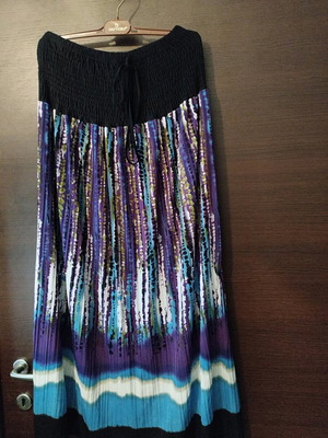 Strapless dress like new, multicolored