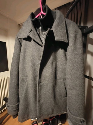 Jack & Jones ανδρικό μπουφάν-παλτό σε γκρι, μέγεθος L