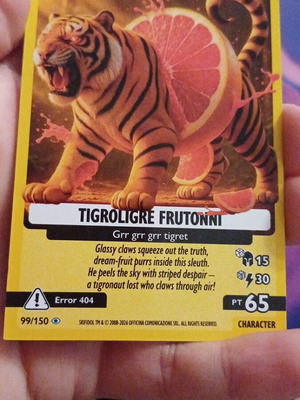 Italian Brainrot Cosmic Hallucination Card new, 99/150