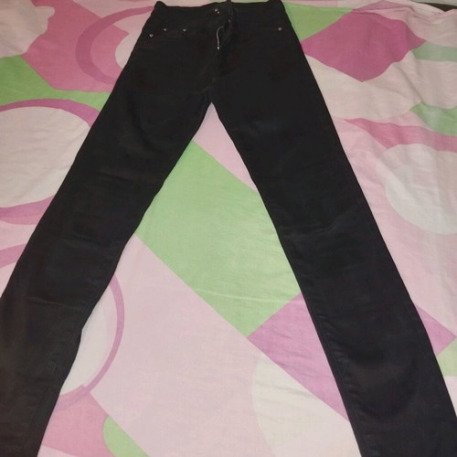 Cotton black jeans like new, XS/S