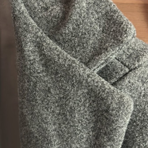 Gray long coat with pockets like new