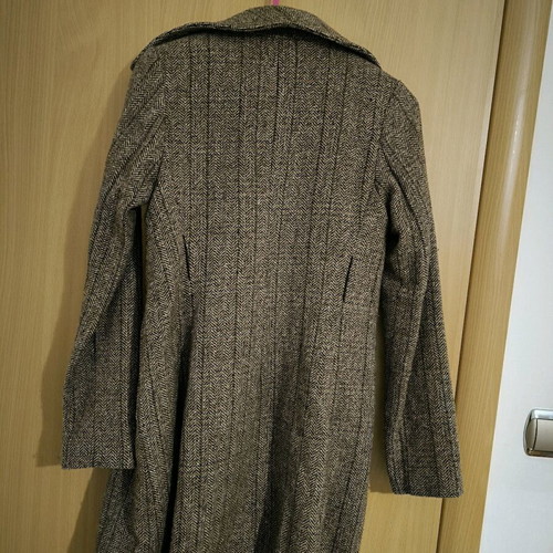 Toi&Moi coat beige brown with gold thread like new