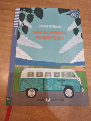 Book Ein Sommer in Bayern like new, German A2 level