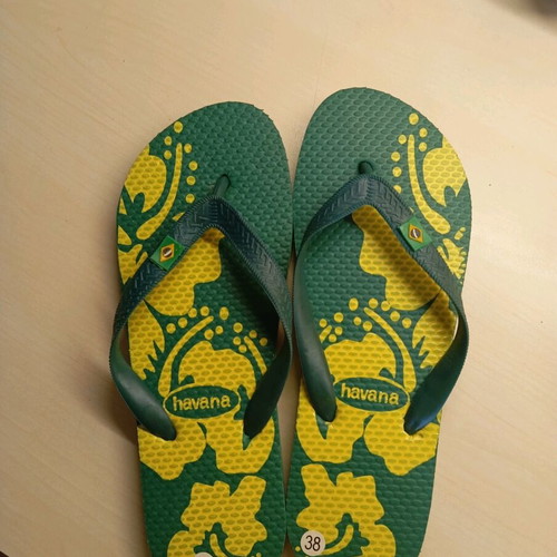 Flip flops new, size 38, green