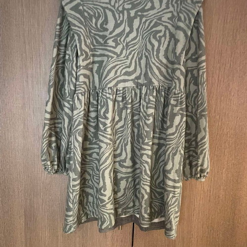 Moutaki midi dress animal print used, with belt, size S/M