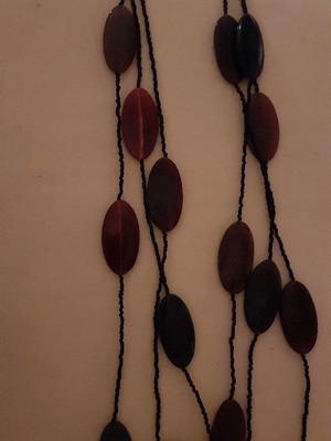 Κολιέ 3 σειρές καινούργιο σε πουγκί καφέ