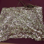 Sequin backless top like new, brown