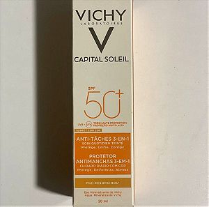 Vichy Waterproof Anti-Spot Tinted Sunscreen Face Cream Capital Soleil Anti-Dark Spot Tinted 3-in-1 5