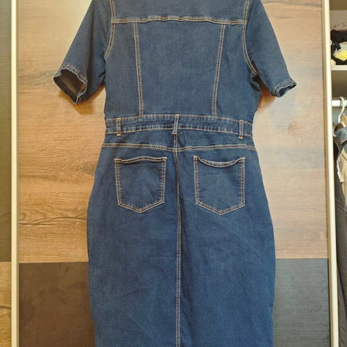 Shein denim dress dark blue like new, size XL