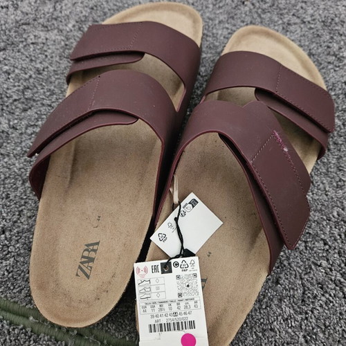 Zara slippers new, size 44, brown