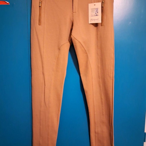 Mayoral kids' leggings new, equestrian style, beige, age 13-14