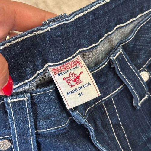True Religion bootcut pants size L like new, blue