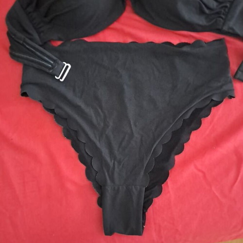 H&M women's black bikini set, size M