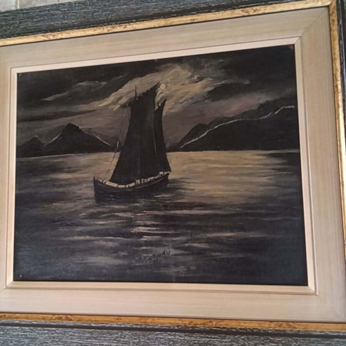 A Petrakou Seascape 1951 like new