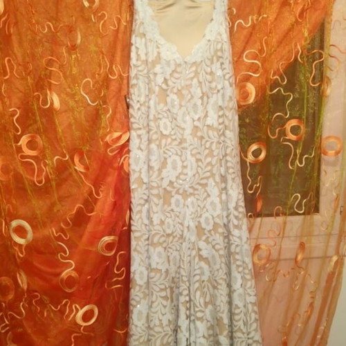 Gorgone wedding dress S-M like new, white
