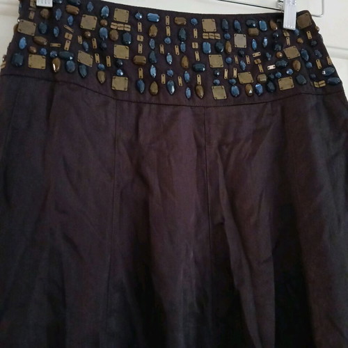 Marks & Spencer skirt new with embroidered waistband, size M-L
