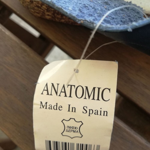 Anatomical leather sandals size 38 new, blue