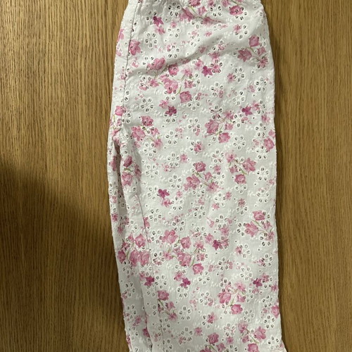 Zara floral top and pants set with ruffles, pink