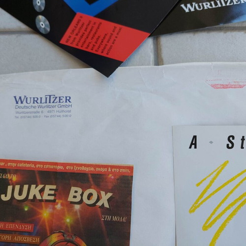 JukeBox Wurlitzer A4 Illustration Flyers new (1993)