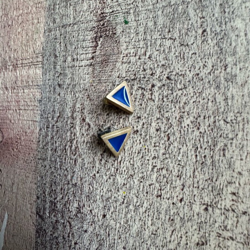 Prigipo earrings like new, blue