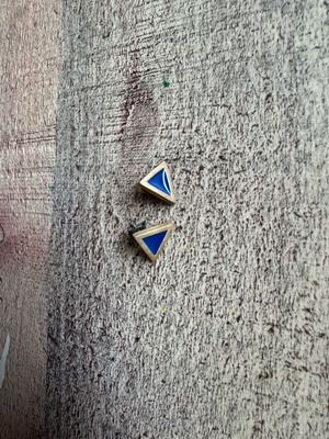 Prigipo earrings like new, blue