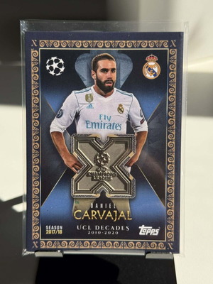 Daniel Carvajal UCL Decades Relic Patch Card 2017/18 Topps Match Attax Extra Real Madrid