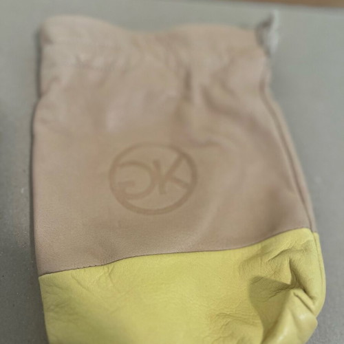 Gianna Kazakou leather women's sandals yellow like new, size 41